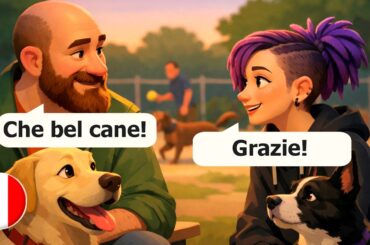 20 Minutes of Real-life Italian dialogues for Beginners (A1-A2 level) | Italian conversation