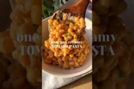 one pot creamy tomato pasta 🍝 recipe on my blog kennascooks.com #easyrecipe #pasta #onepotmeal