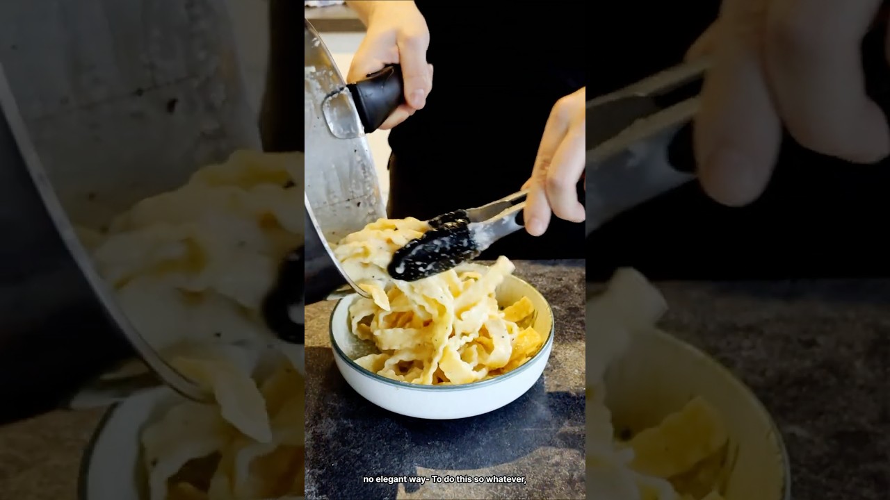 How to Plate Pasta Without Losing Your Mind 🍝😂 (Mafaldine Edition) How to Plate Pasta Without Losing Your Mind 🍝😂 (Mafaldine Edition)