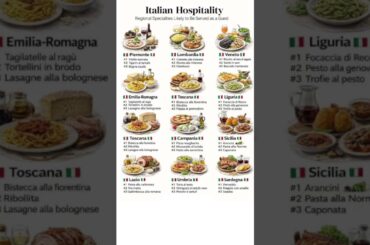 I Piatti Tipici Italiani 🇮🇹 #cucinaitaliana #piattitipici #shorts