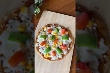 Desi layers, Italian flavors. Lachha Paratha Pizza love! #food #recipe #pizza #cooking #shorts