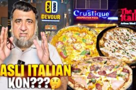 Finding Authentic Italian Neapolitan pizza in Lahore .Crustique  The Mad Italian &Devour
