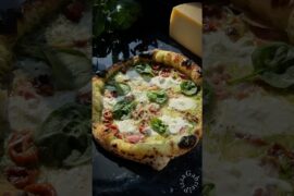 Pizza Jambon, Pecorino, Pesto d’Epinard 🍕🇫🇷