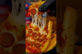 Fries Pizza Bowl 🧀🍕🍅 #shorts #cooking #food