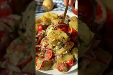 Greek Potato Salad (No Mayo)