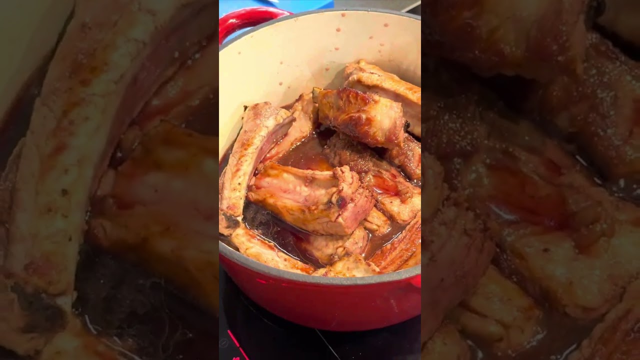 Costine al vino rosso#short Costine al vino rosso#short