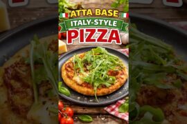 Homemade International Italy-style Pizza made with Atta! 🍕🇮🇹 #recipe
