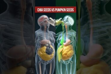 Chia Seeds VS Pumpkin Seeds | Which one is better for removing fat? #health #facts #food #science