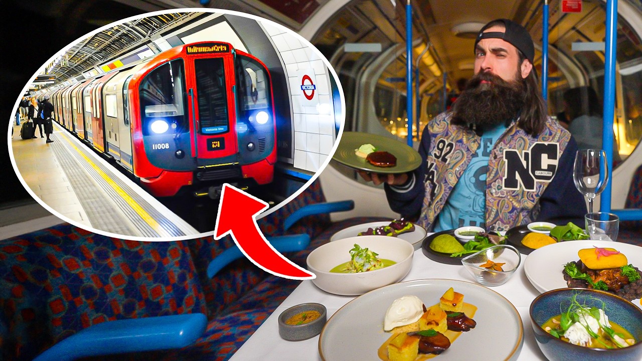 AN EIGHT COURSE FINE DINING MENU ON A TUBE TRAIN?! AN EIGHT COURSE FINE DINING MENU ON A TUBE TRAIN?!