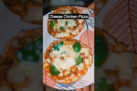 Bun Chicken Pizza Recipe l Cheese Chicken Pizza l #pizza #pizzarecipe #bunpizza #chickenpizza
