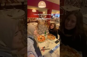 First Italian pizza is a must! 🍕✨ #Italy #italianpizza  #travelitaly #travelideas #travelshorts