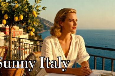 Sunny Days in Amalfi 🍋 Romantic Italian Vocals & Vintage Cafe Lounge (1 Hour)