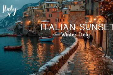 Romantic Winter Italy ~ Relaxing Italian Music & Piano