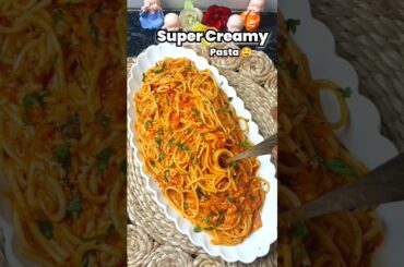 Easy Pasta Recipe ❤️ Restaurant Style Creamy Spaghetti Pasta 🍝 #shorts #shortsfeed #recipe