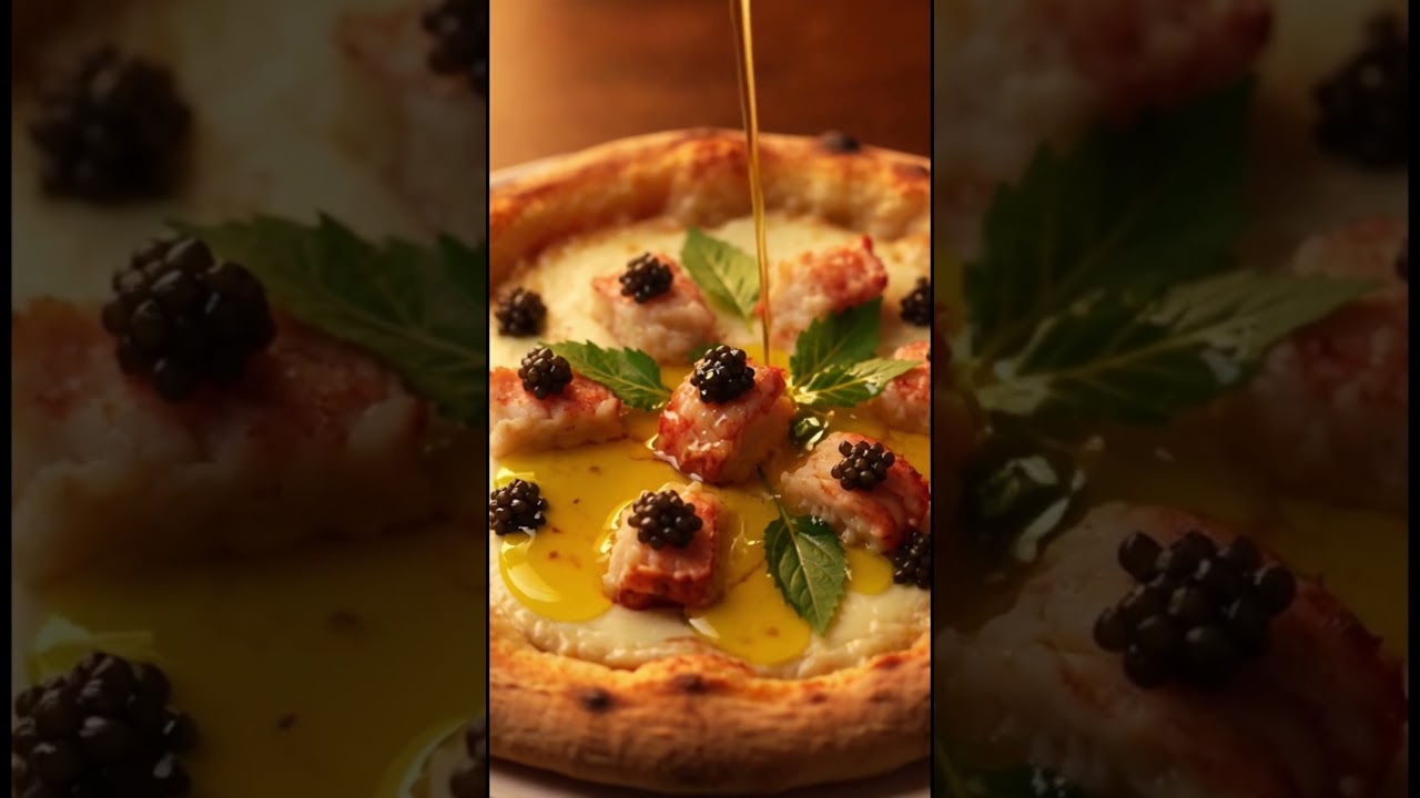 Most Expensive Pizza Ever Made 🦞✨ #shorts #luxury Most Expensive Pizza Ever Made 🦞✨ #shorts #luxury
