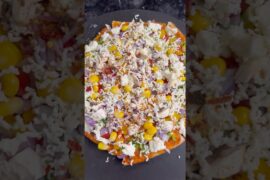 2 Minute Bread Pizza No Oven No Maida | #pizza #shorts