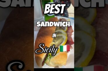 BEST Sandwich- Sicily🇮🇹#travelvlog #traveltips #sicilia #sicily #italytravel #italianfood #foodie