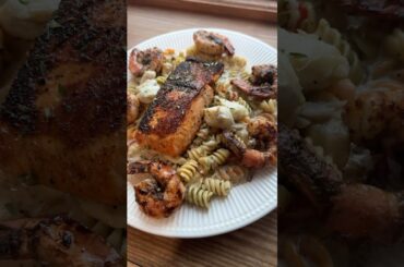 How to Make the Ultimate Seafood Rasta Pasta | Salmon, Shrimp, & Lump Crab