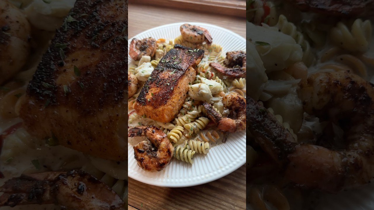 How to Make the Ultimate Seafood Rasta Pasta | Salmon, Shrimp, & Lump Crab How to Make the Ultimate Seafood Rasta Pasta | Salmon, Shrimp, & Lump Crab