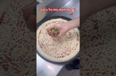 Indian style 🔥 🌶️| Chilli pizza | italian pizzas| spicy lovers| street food | viral challange