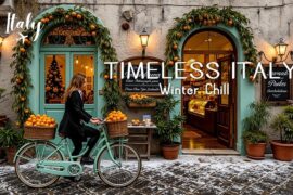 Winter Italian Music for Cozy Nights ~ Relaxing Christmas Melodies & Italy Scenery