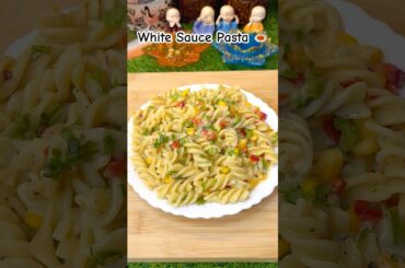 Cafe Style White Sauce Pasta Recipe #shorts #pasta #recipe #whitesaucepasta #trending #viral #food