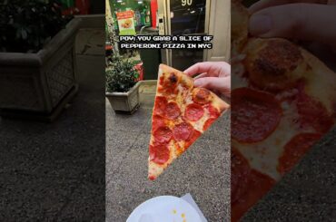pov slice of pepperoni #nyc #pizza #streetfood #foodie #nycpizza #foodtok #brooklyn