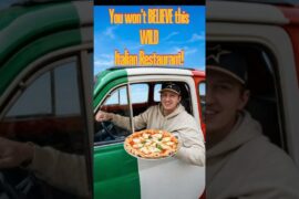 Eating Inside a FIAT?! 🍕 Houston’s WILDEST Italian Spot