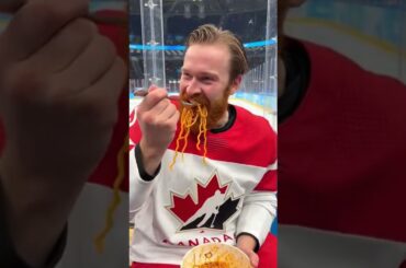 Team Canada enjoying the Italian Olympics