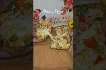 Cheesy Bread Pizza 😋 Viral Pizza #shorts #recipe #breadpizza #pizza #jhakkassswad #viral #ytshorts
