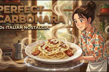 POV: Cooking a dreamy Carbonara in 1990s Italy (Ghibli ASMR)