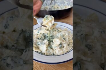 15 Minute Creamy Spinach & Ricotta Pasta🍝🌿