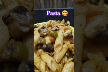 Pasta | Mushroom 🍄 pasta recipe #shorts #food #pasta #youtubeshorts