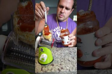The magic of making pizza with a rotary grater #cooking #gadgets