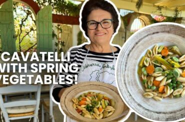 The Perfect Spring Pasta: Cavatelli with Fresh Garden Vegetables! | Pasta Grannies