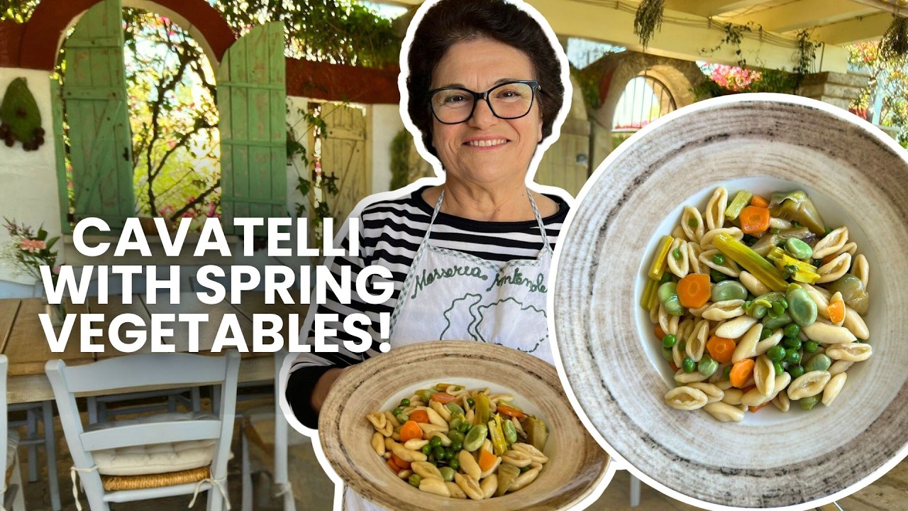 The Perfect Spring Pasta: Cavatelli with Fresh Garden Vegetables! | Pasta Grannies The Perfect Spring Pasta: Cavatelli with Fresh Garden Vegetables! | Pasta Grannies