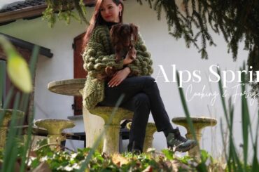 Slow Living in Italy | Spring in the Alps, Strawberry Cake Recipe & Baked Pork with Apples