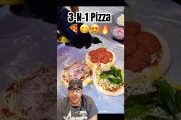 3-N-1 Pizza 🍕😋#shorts #food #foodie