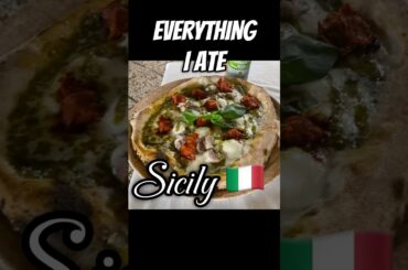 EVERYTHING I ate in Sicily, Italy🇮🇹#travelvlog #traveltips #travelfood #foodie #sicily #sicilia