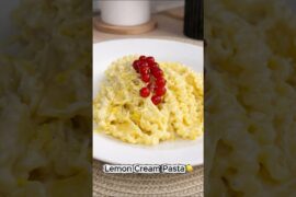 Lemon Cream Pasta 🍋  #food #recipe #italian #pasta #delicious
