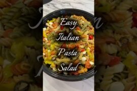 Easy Italian pasta salad… recipe in the comments! #easyrecipe #pasta #italian #foodie #recipe