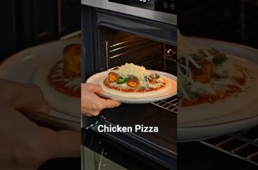 Ultimate Cheesy Chicken Pizza 🧀🍗 | AI Cooking Short #cooking #howtomakewhitesaucepasta #food
