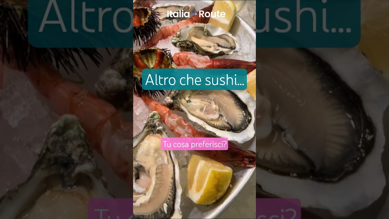 CRUDO DI MARE O SUSHI? COSA PREFERISCI? CRUDO DI MARE O SUSHI? COSA PREFERISCI?