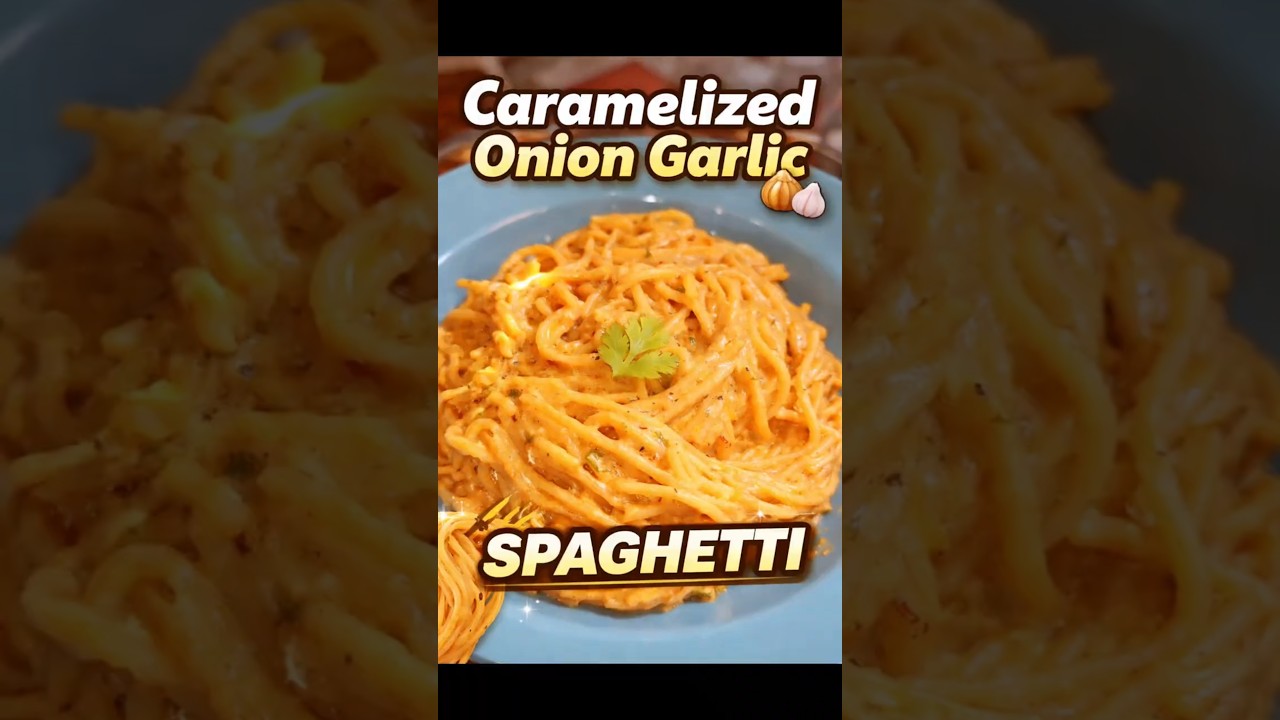 Caramelized Onion Garlic Spaghetti ๐๐ฅ๐#shorts #ytshorts #shortsfeed #shortvideo #viralvideo #recipe Caramelized Onion Garlic Spaghetti ๐๐ฅ๐#shorts #ytshorts #shortsfeed #shortvideo #viralvideo #recipe