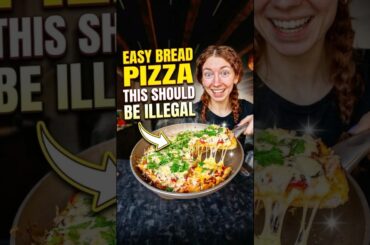 Testing viral Bread Egg Cheese Pizza!  #shorts  #recipe #viralrecipe #pizza #lifehacks #quickrecipe