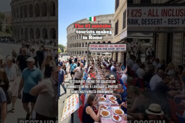 The #1 mistake tourists make in Rome #shorts