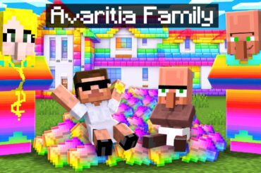 I Got ADOPTED By AVARITIA Family In Minecraft!