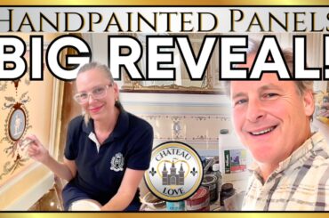 BIG REVEAL of Ornate Handpainted Chateau PANELS & We Go to ITALY with @chateaudelalacelle ??