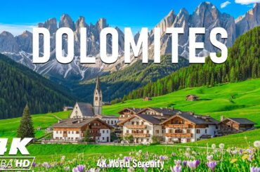 Dolomites 4K | Spring in the Italian Alps – Emerald Valleys, Jagged Peaks & Alpine Meadows