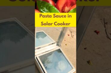 Pasta Sauce  in Solar Cooker☀️ #food  #recipe  #shorts #ytshorts  #shortvideo  #shortsfeed #cooking